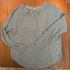 Old Navy Women’s Waffle knit Henley size S